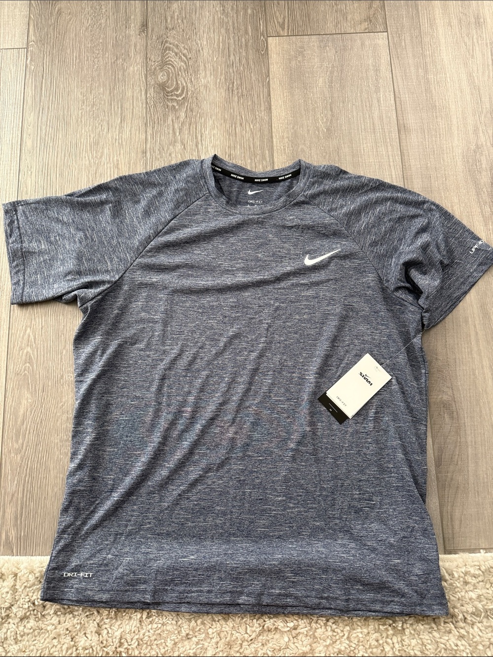 Nike Men’s Heathered Navy Dri-FIT Short Sleeve Tee